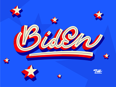 Biden President ! biden custom lettering graphic designer graphiste hand lettering lettering letters typography