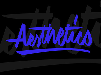 Aesthetics lettering custom lettering graphiste hand lettering lettering logo logo design logo designer typography webdesigner