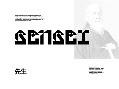 Sensei Custom Logotype. custom logo custom type custom typography grid layout minimal typography typography logo