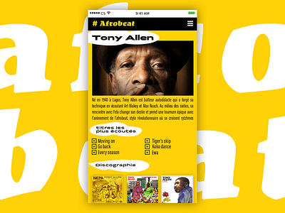 Mobile Website Afrobeat Music