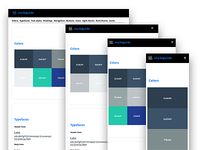 Responsive Styleguide responsive responsive webdesign styleguide ui design uiux user interface design ux webdesign