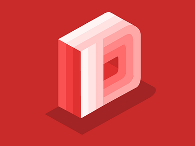 "D"! isometric logo