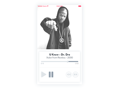 Daily Ui 009 - Music Player daily ui music player ui design user interface design webdesign