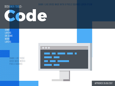 Code graphic xesign illustration layout typography