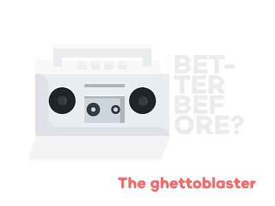 a ghettoblaster ghettoblaster hip hop illustration