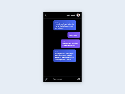 Daily UI : Day 013 daily ui design dinterface utilisateur direct messaging app graphiste ui design ui designer user interface webdesigner