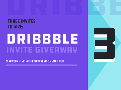 3 Dribbble Invites !