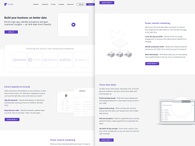 Clearbit Redesign - Wireframe in the making