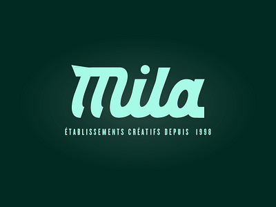 Fun with Mila 2 branding graphiste identité visuelle lettering logo logos logotype visual identity webdesigner