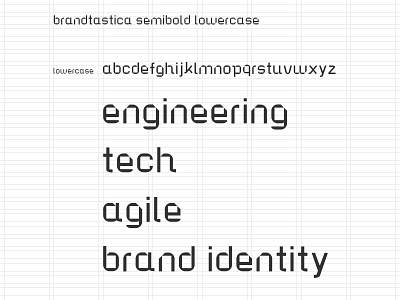 Brandtasticalowercasetypespecimen brand identity design brand identity designer branding brandtastica font font design fontself graphic design lettering type typeface typeface design typography