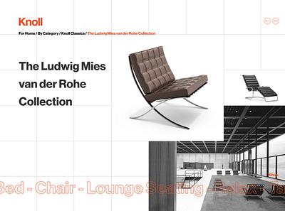 The Ludwig Mies van der Rohe Collection figma figmadesign graphiste grid grid design grid layout swiss design ui ui design ui designer user inteface user interface design user interface designer webdesigner