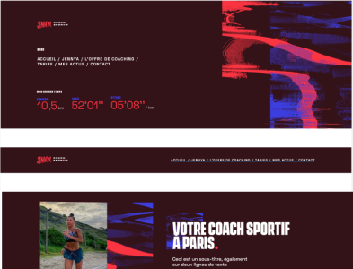 WIP: Personal coach website branding layout logo responsive design typography ui design ui designer user interface design webdesigner webflow