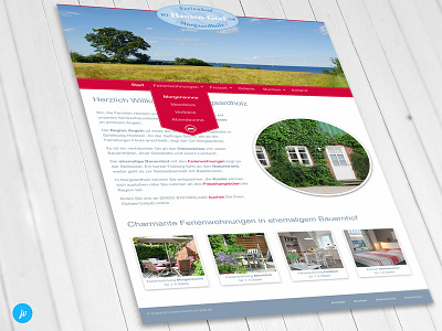 Website for a holiday home web development webdesign