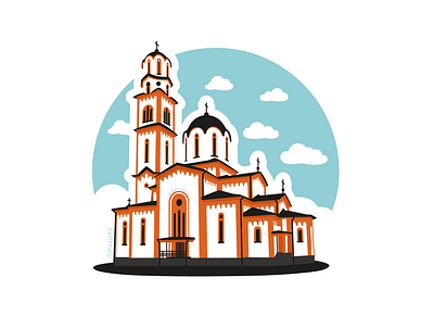 Orthodox Temple in Laktasi artwork design digital art digital illustration digitalart graphic design graphic designer illustration illustration art illustrations illustrator vector vector art vector illustration