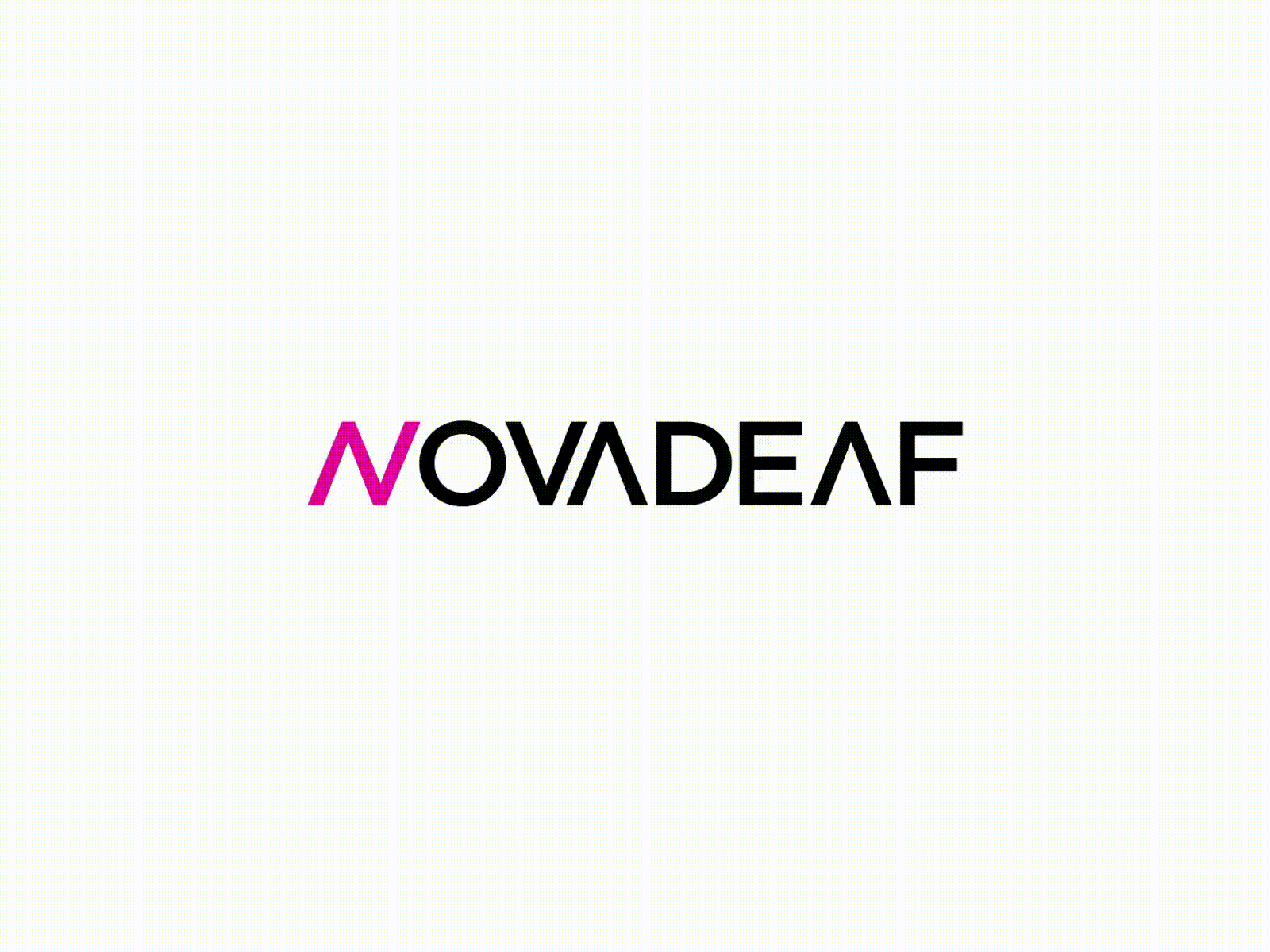 Novadeaf animation branding design logo logo design vector