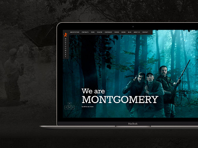 Montgomery - Web design for photography studio black creative dark photography portfolio ui web design website