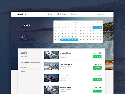 Search page for booking website booking clean dashboard design interface modern tool ui ux web design