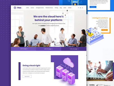 Modern landing page colorful cool hero section landing page modern picture vibrant web design