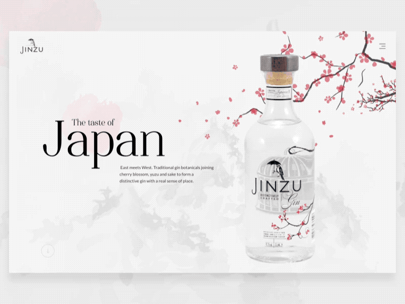 Taste inspired design clean creative design hero section illustration japanese landing page typography web design