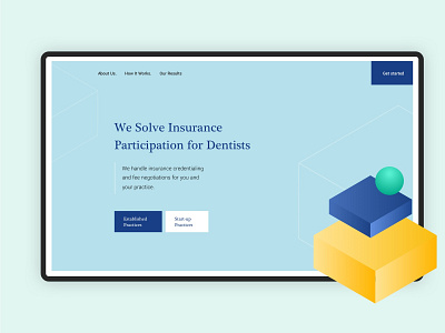 Moden Minimal Landing Page for Insurance Company