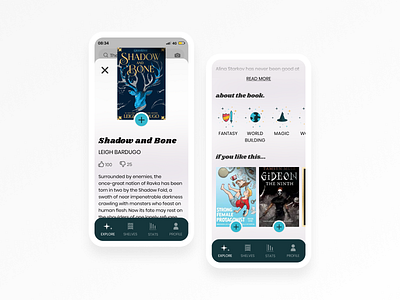 Shelved - Book Details books branding design icons ui ux ux design