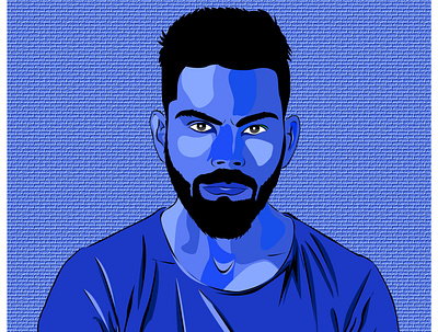 viratkohli branding celebrity illustraion illustrator pop art popart vector art viratkohli