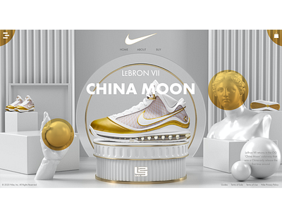 LeBRON China Moon Model chinamoon lebron lebronjames nike ui ux web webdesign website