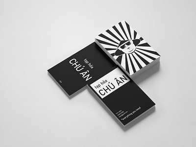 "TAP HOA CHU AN" name card black white brand design branding card card design card visit design illustration illustrator logo minimal namecard photoshop vector