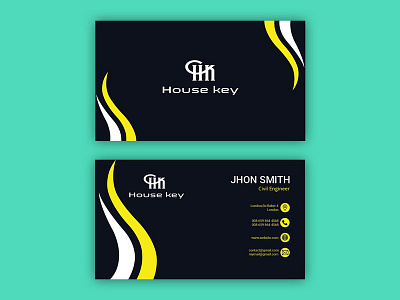 House Key Business Card Design by Photoshop