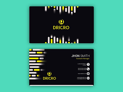 DRICRO Business Card Design by Photoshop branding business business card businesscard cards company design illustrator logo pds photoshop vector
