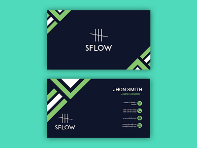 SFLOW Business Card Design by Photoshop branding business business card businesscard cards company design illustrator logo pds photoshop vector