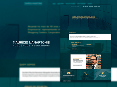 Maurício Nanartonis - Advogados Associados branding lawyer logo ui website