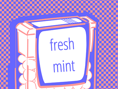 Fresh Mint cartoon comic illustration vector zuckerfrei