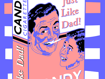 Justlikedad cartoon comic illustration vector zuckerfrei