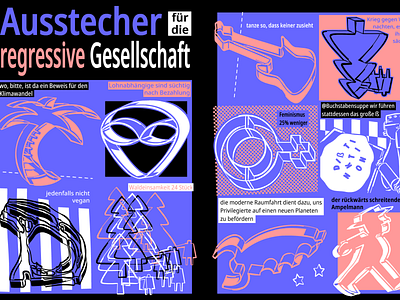 Ausstecher für die regressive Gesellschaft cartoon comic illustration vector zuckerfrei