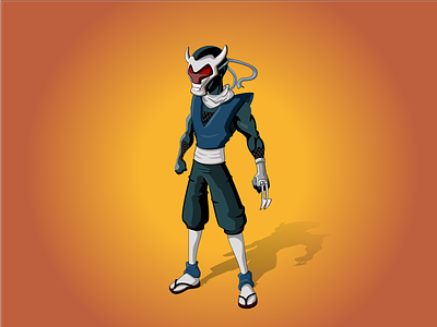 Dark Ninja Concept anime black characterdesign dark game illustration mask ninja vector warrior