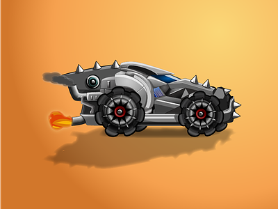 Final Truck Upgrade for a Game character destroy fire game heavy horns metal smoke steel truck vehicle wheel