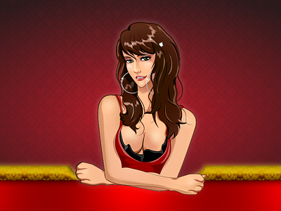 Bartender for TeenPatti/Poker bartender characterdesign hair illustration poker red teenpatti vector