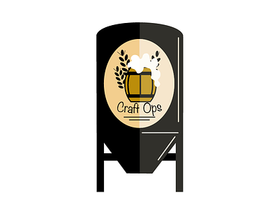 Illustration Design for a brewery company. barley barrel beer black brewery brown fizz illustration machine