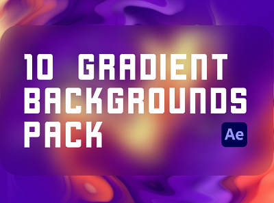 Gradient Backgrounds Pack after effects animation backgrounds envato gradients motion graphics pack videohive