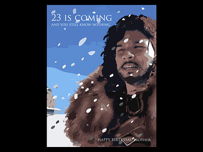 Poster Illustrations - Birthday is Coming, Brother