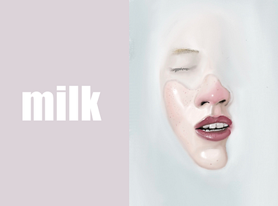 Milk bath, anyone? bath bathtub breathe cleopatra illustration milk procreate