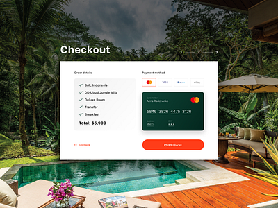 Checkout form bali checkout checkout form credit card dailyui dailyui 002 hotel payment payment form