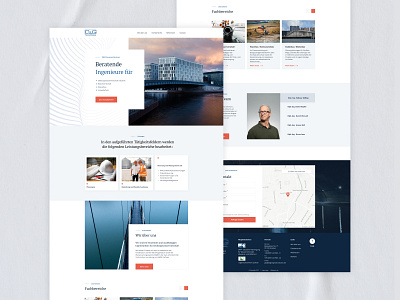 Engineering company corporate website graphic design landing ui ux web design