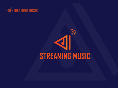 streaming music logo 01 brand identity branding creative logo logo logo design logos minimalist minimalist logo mordan logo professional logo