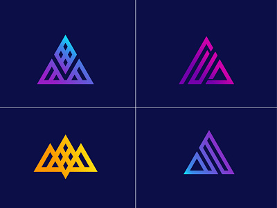 Triangle logo brand brand identity design branding creative logo identity logo design logos minimalist mordan logo mountain professional logo triangle logo