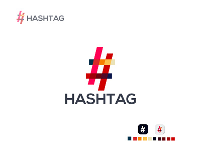 HASHTAG LOGO brand identity brand identity design branding creative logo hashtag logo logo design minimalist minimalist logo mordan logo professional logo