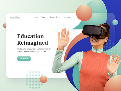 Seattle Colleges: Landing Page classes college courses e learning edtech education educational identity identity design landing landing page product design product page seattle teach university visual identity web design web site website