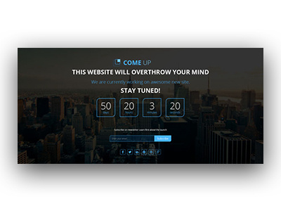 Coming Soon ui ux webdesign