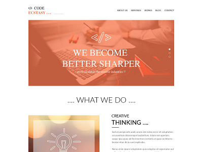 Code Ecstasy clean n morden design ui ux web design